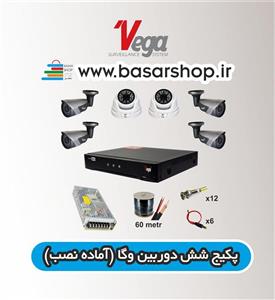 پکیج 6 دوربین مداربسته برند وگا