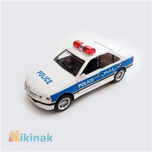 ماکت فلزی پژو پارس پلیس راهنمایی و رانندگی موزیکال و چراغدار