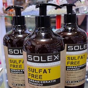 شامپو فری سولفات سولکس (بدون سولفات) مناسب برای تمامی موها حجم 1000 میلی SOLEX SULFAT FREE COLOR SHAMPOO
