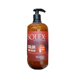 نرم کننده موی ارگانیک سولکس برای موهای رنگ شده 1 لیتری SOLEX COLOR HAIR CREAM 