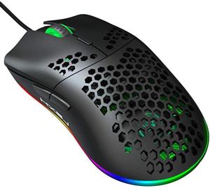 موس HXSJ J900 USB Wired Gaming Mouse Black