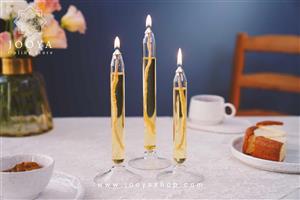 ست سه تکه گلدان و جاشمعی شیشه ای طرح گل کد 07