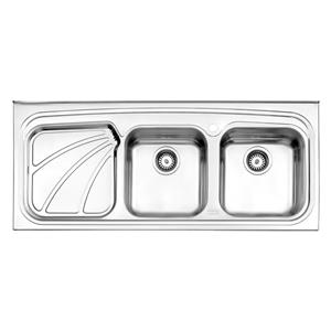 سینک آشپزخانه روکار 612 استیل البرز (سایز50*120)
