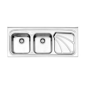 سینک آشپزخانه روکار 612 استیل البرز (سایز50*120)