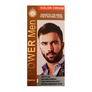 رنگ مو مردانه کلینیک کیندی شماره 02 رنگ قهوه‌ای تیره