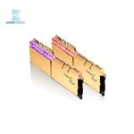 رم دسکتاپ DDR4 دو کاناله 4000 مگاهرتز CL16 جی اسکیل مدل Trident Z Royal Gold ظرفیت 32 گیگابایت