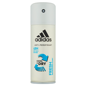 اسپری مردانه آدیداس فرش کول اند درای Adidas Fresh Cool and Dry Spray 150ML