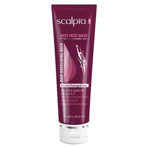 ماسک بدون آبکشی موهای خشک و آسیب دیده اسکالپیا 100 میلی لیتر Scalpia Anti Frizz Mask 100ml