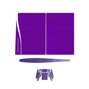 برچسب کنسول دسته بازی PS5 ماهوت مدل Purple Fiber Matte BlueBerry 