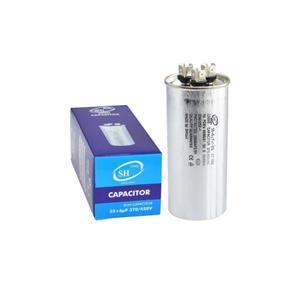 خازن روغنی استوانه‌ ای شکل اس اچ کول ظرفیت 6+55 میکروفاراد