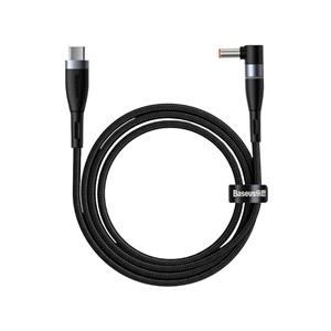 کابل شارژر مگنتی تایپ-سی به DC پورت سوزنی لپ تاپ لنوو باسئوس Baseus مدل Zinc Series توان 100 وات طول 2متر