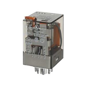 رله شیشه ای 2 کنتاکت 8 پایه 48 ولت متناوب 10 آمپر فیندر