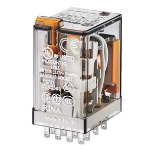 رله شیشه ای 4 کنتاکت 24 ولت مستقیم 7 آمپر فیندر