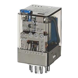 رله شیشه ای 3 کنتاکت 11 پایه 230 ولت متناوب 10 آمپر فیندر