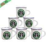 فنجان قهوه خوری 6 عددی طرح استارباکس StarBucks سفید