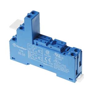 سوکت مدل 95.05 برای رله شیشه ای فیندر finder نوع باریک