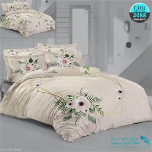 سرویس لحاف روتختی سه بعدی مدل فایرو برند Turkaz کد 2088 دو نفره 6 تکه