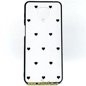 قاب گوشی Redmi Note 9s - Redmi Note 9 Pro شیائومی فانتزی سوزنی برجسته طرح قلب کلاسیک سفید کد 230