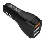 Porodo PD- DC26 Up to 4X Faster Charging Triple Port 30W Car Charger Quick Charge 3.0