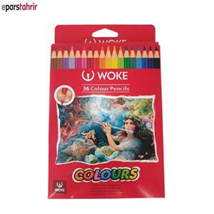 مداد رنگی 36 رنگ ووک جعبه مقوایی