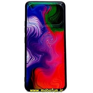 قاب گوشی Galaxy A42 سامسونگ فانتزی ژله ای طرح آبرنگی محافظ لنزدار کشویی کد 74