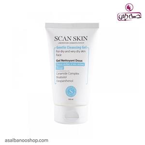 ژل شستشوی صورت اسکن اسکین 150 میلی  مناسب پوست خشک و خیلی خشک Scan Skin Gentle Cleansing Gel for Dry Skin - 150 ml