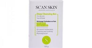 پن پوست چرب اسکن اسکین 100 گرمی Scan Skin Deep Cleansing Bar for Oily Skin - 100 g