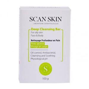 پن پوست چرب اسکن اسکین 100 گرمی Scan Skin Deep Cleansing Bar for Oily Skin - 100 g