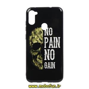 قاب گوشی Galaxy A11 سامسونگ فانتزی طرح برجسته NO PAIN NO GAIN کد 157