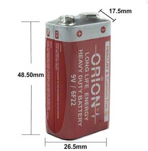 باتری کتابی اوریون 9 ولت معمولی orion