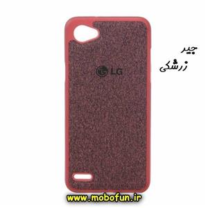 قاب گوشی LG Q6 ال جی طرح جیر زرشکی کد 4