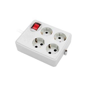 4 خانه ارتدار با کلید با کابل 5 متر مدل (پارت) پارت الکتریک