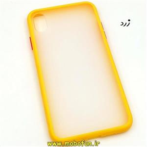 قاب گوشی Iphone Xs Max آیفون طرح پشت مات زرد کد 58