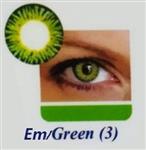 لنز رنگی نیو ویژن رنگ سبز مدل Em Green3 New Vision