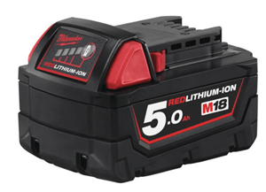 باطری 5 آمپر ساعتی میلواکی آمریکا Milwaukee Ersatzakku 18V 5,0Ah Li-Ion (M18 B5)