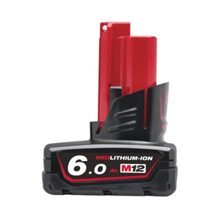 باطری میلواکی آمریکا Milwaukee M12B6 Li-Ionen Akku 12V 6,0 Ah Red