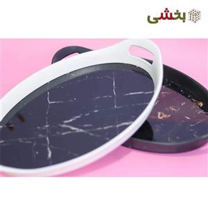 سینی بیضی طرح سنگی رایکا کد 1
