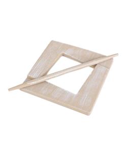 گل میخ پرده چوبی لوانس  مدل کارولین چوبی بزرگ