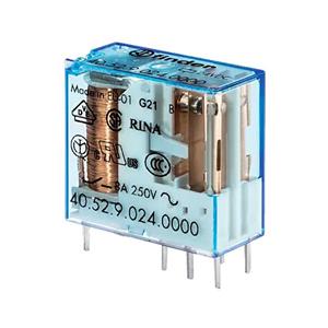 رله شیشه ای 2 کنتاکت 12 ولت مستقیم 8 آمپر فیندر سری 40