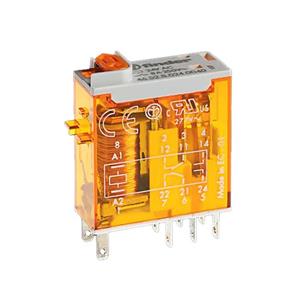 رله شیشه ای 2 کنتاکت 110 ولت مستقیم 8 آمپر فیندر