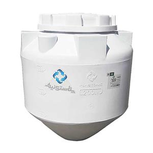 مخزن آب قیفی تک لایه پلی اتیلن 200 لیتری پلاستونیک مدل 8105