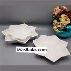 دیس سرامیکی سه عددى طرح ستاره