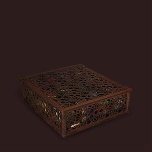 گز لقمه عسلی و ترنجبینی میکس (جعبه چوبی)