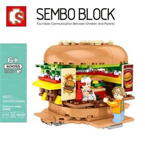 لگو همبرگر فروشی SEMBO BLOCK601055