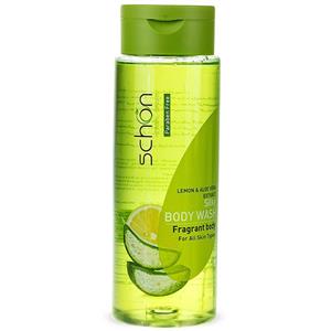 شامپو بدن لیمو و آلوئه ورا شون 420 گرمی Schon Lemon and Aloevera Extract Body Wash For All Skins 420ml