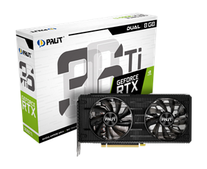 کارت گرافیک پلیت مدل Dual GeForce RTX 3060 Ti LHR حافظه 8GB