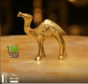 شتر صدفی 8 سانتی برنجی  زرین برنز