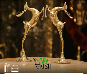 آهو پرشی نر (یک رو) سبک برنجی