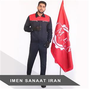 لباس کار کارگری رامتین برند ایمن صنعت ایران 