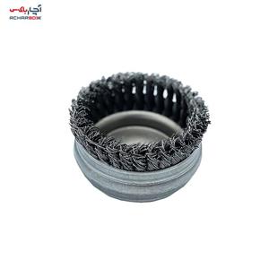 فرچه سیمی کاسه ای بافته بزرگ
